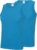 2-Pack Maat L – Sport singlets/hemden blauw voor heren – Hardloopshirts/sportshirts – Sporten/hardlopen/fitness/bodybuilding – Sportkleding top blauw voor mannen