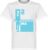 2 Tone Ska T-Shirt – Wit/Lichtblauw – XXL