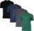 4-PackDonnay T-shirt (599008) – Sportshirt – Heren – Black/Navy/Charcoal/Forrest green (603) – maat XL