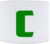 Aanvoerdersband – C Groen – S