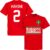 Marokko Hakimi 2 Team T-Shirt – Rood – Kinderen – 140