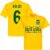 Zuid Afrika Kolisi 6 Rugby Team T-Shirt – Geel – XXXXL