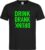 Zwarte Fun T-Shirt met “ Drink. Drank, Drunk “ print Groen Size M