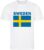 Zweden – Sweden – – T-shirt Wit – Voetbalshirt – Maat: 122/128 (S) – 7 – 8 jaar – Landen shirts