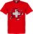 Zwitserland Ripped Flag T-Shirt – Rood – XXXXL